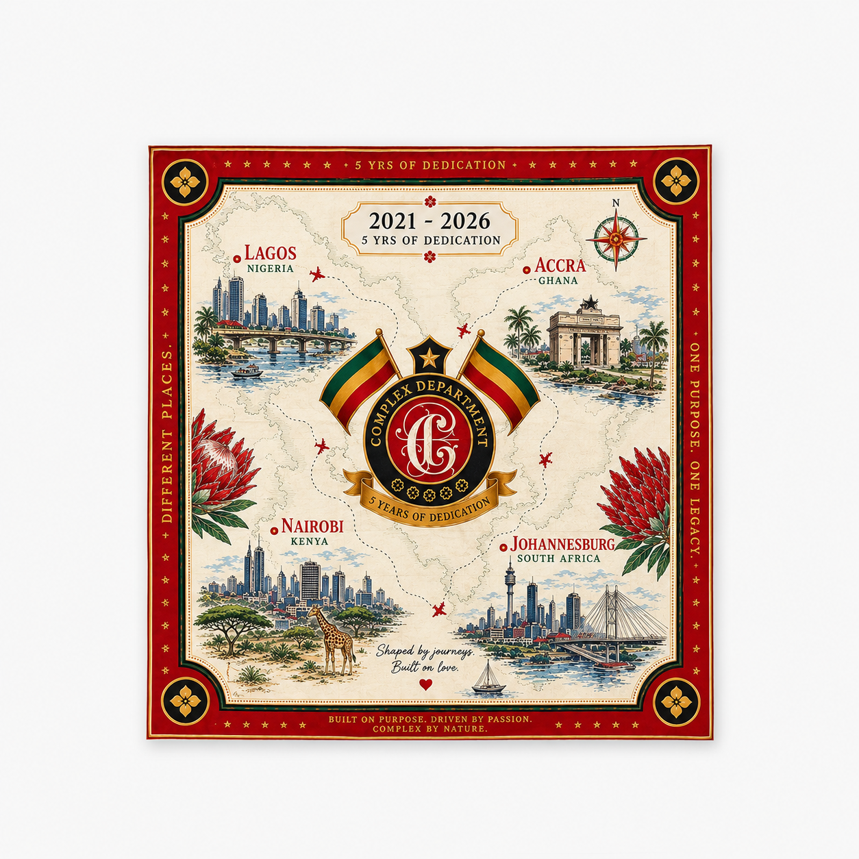 5yrs Of Dedication Silk scarf